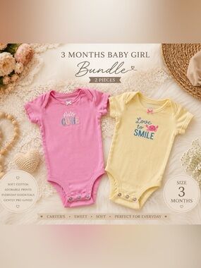 Bundle of 2 Carter’s bodysuits | 3 Months